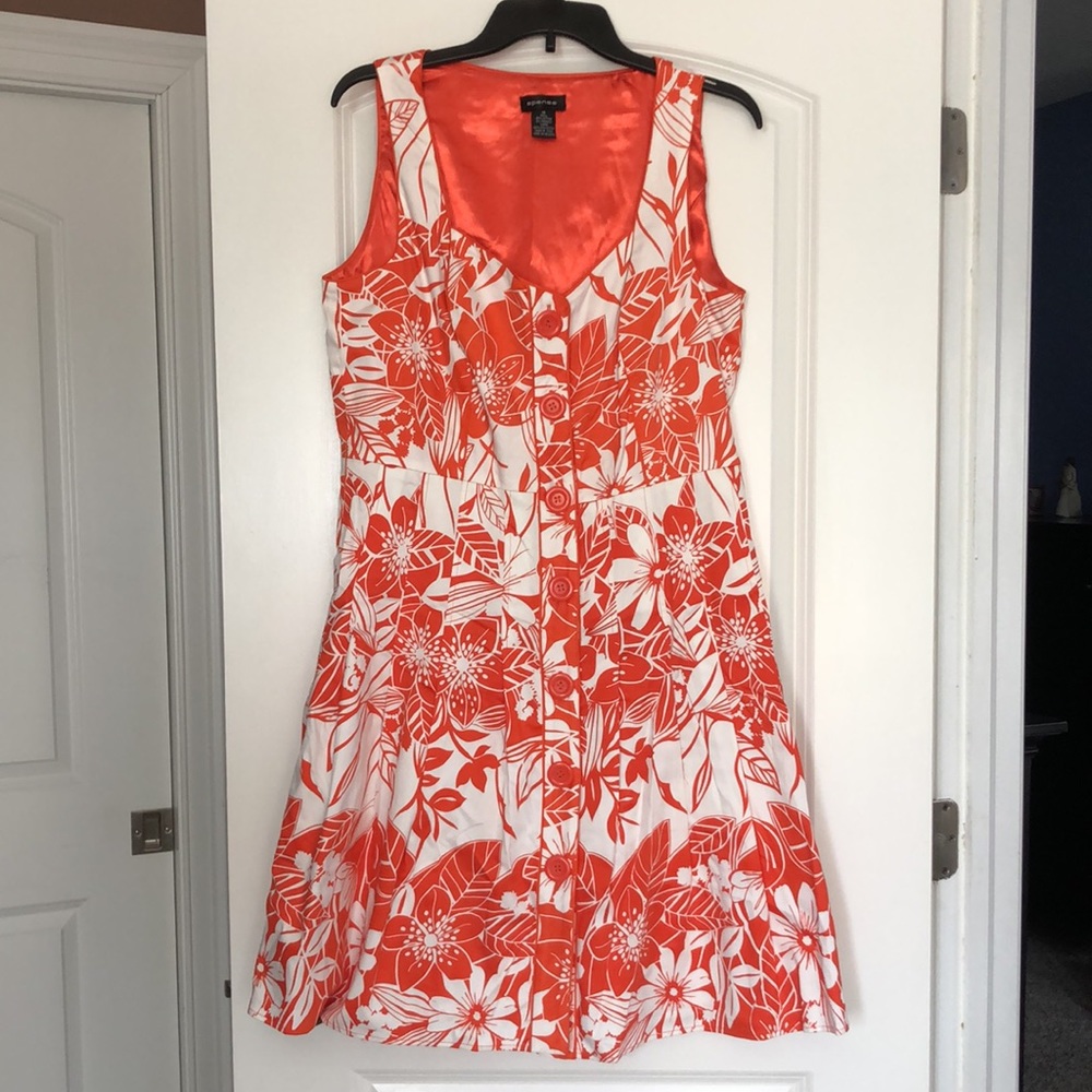 Spense Button Down Fit and Flare Dress - 14